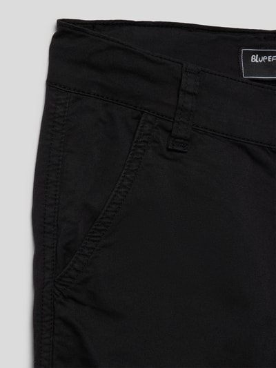 Blue Effect Chino-Shorts mit Label-Patch Black 2