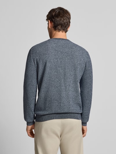 Tom Tailor Regular Fit Strickpullover aus reiner Baumwolle Blau 5