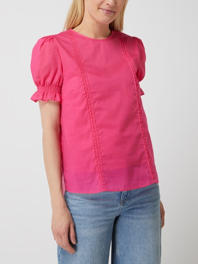 JOOP! Blouse met biezen  Felroze - 4