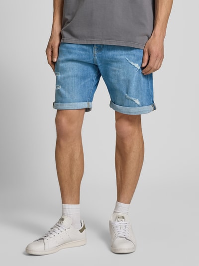 Jack & Jones Regular Fit Jeansshorts im 5-Pocket-Design Modell 'RICK' Hellblau 4