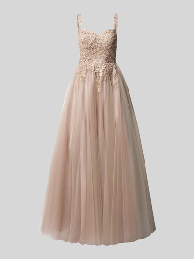 Unique Abendkleid mit Zierbesatz Rose 2