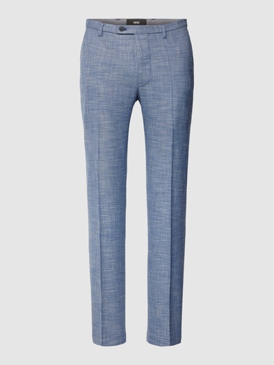 Cinque Pantalon met persplooien, model 'Bravo' Blauw - 2