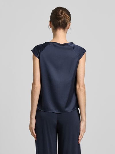 Vera Mont T-Shirt aus Satin mit Rundhalsausschnitt Dunkelblau 5