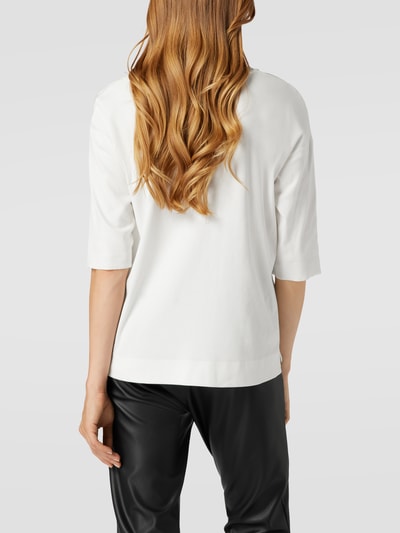 Marc Cain T-shirt met paspels Offwhite - 5