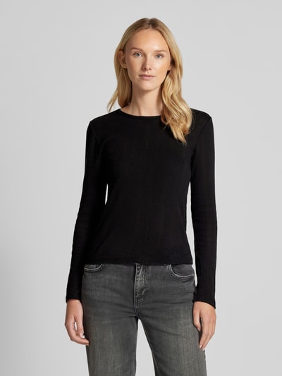 Vero Moda Regular Fit Langarmshirt aus reiner Baumwolle Modell 'LISA'
 Black 4