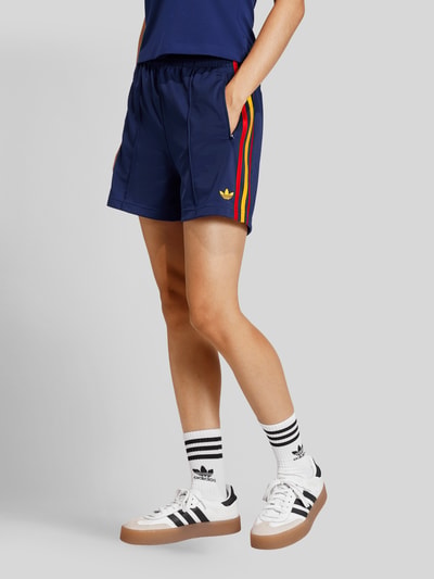 adidas Originals Trainingsshorts mit Label Stitching Dunkelblau 4