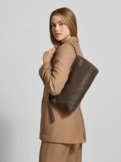 LIEBESKIND BERLIN Shoulder Bag aus echtem Leder Modell 'Fiona' Dunkelbraun 1
