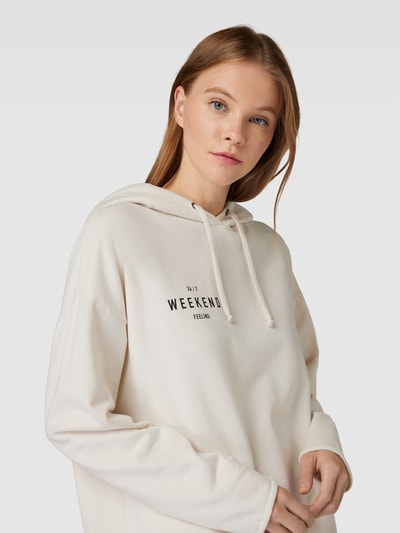 Juvia Oversized Hoodie mit Label-Detail Sand 3