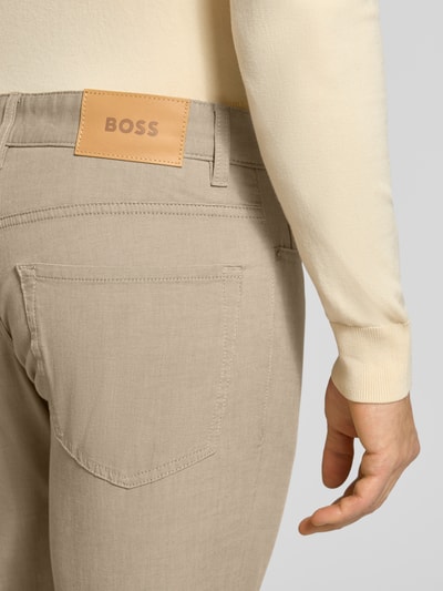 BOSS Spodnie o kroju regular fit z Mieszanka bawełny Model 'H-RE.MAINE5' Beżowy 3