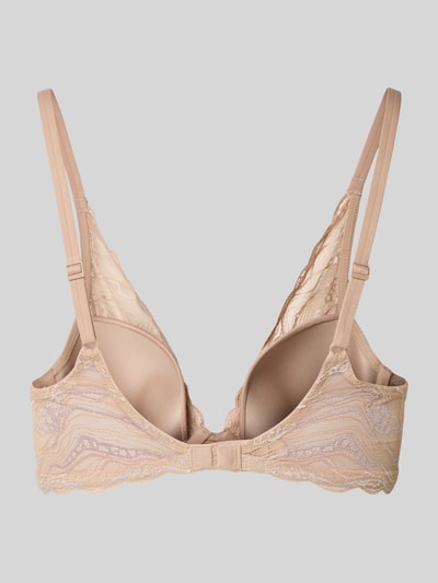 Calvin Klein Underwear BH in semitransparentem Design mit Hakenverschluss Beige 3