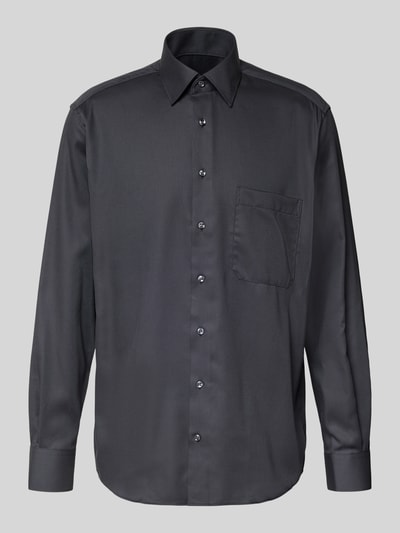 ETERNA Comfort Fit Businesshemd mit Knopfleiste Anthrazit 2