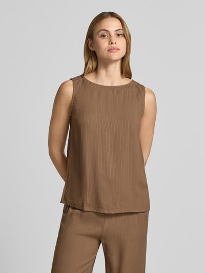 VILA Blusentop aus Viskose Modell 'ZINA' Mittelbraun 4