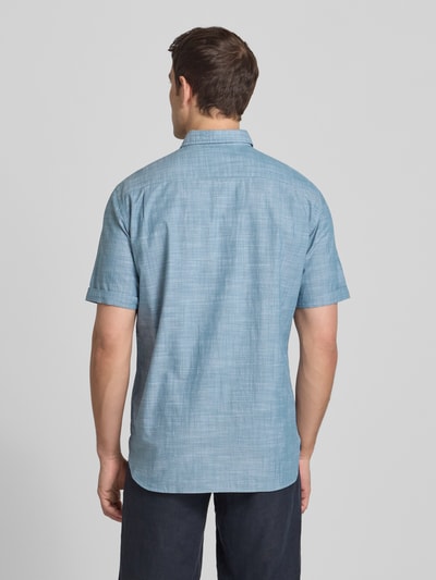 Christian Berg Men Regular Fit Freizeithemd mit Button-Down-Kragen Metallic Gruen 5