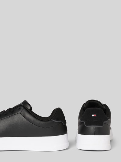 Tommy Hilfiger Low Top Sneaker aus Leder-Mix Black 2