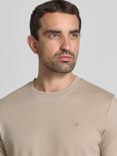 JOOP! COLLECTION T-shirt z okrągłym dekoltem i wyhaftowanym logo Beżowy 3