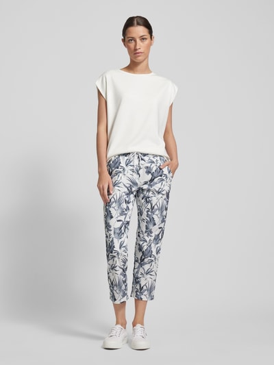 Toni Dress Spodnie materiałowe o skróconym kroju slim fit model ‘SUE’ Niebieski 1