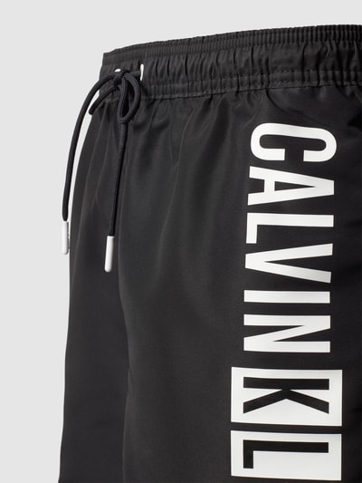 Calvin Klein Underwear Badehose mit Label-Print Black 2