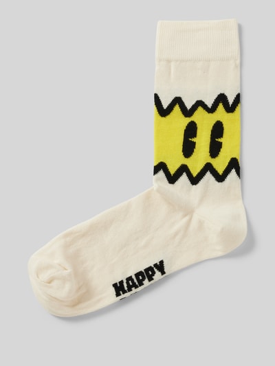 Happy Socks Socken mit Stretch-Anteil Modell 'Chicken' Weiss 1