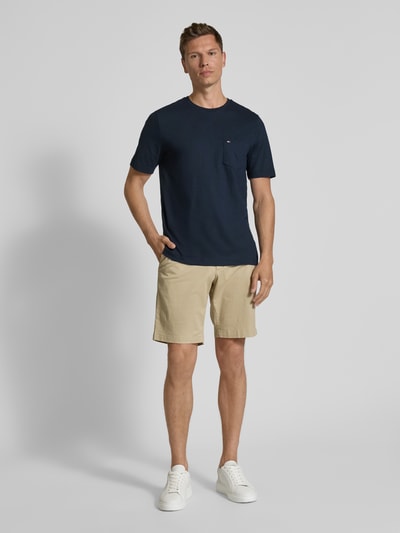 Tommy Hilfiger Regular fit T-shirt van puur katoen Marineblauw - 1