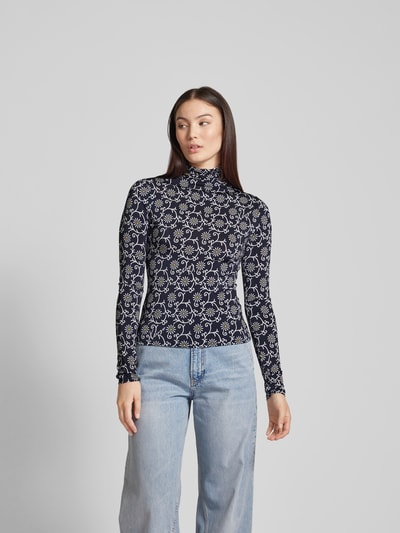 Kenzo Longsleeve mit floralem Allover-Muster Black 4