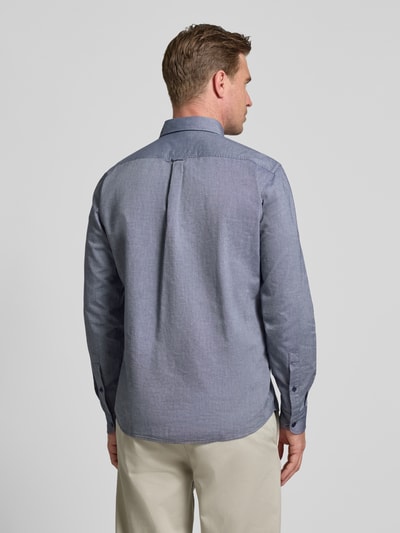 BOSS Orange Regular fit vrijetijdsoverhemd van puur katoen, model 'RICKERT_M' Marineblauw - 5