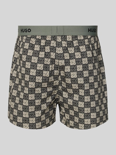 HUGO Trunks aus reiner Baumwolle im 3er-Pack  Dunkelgrau 3