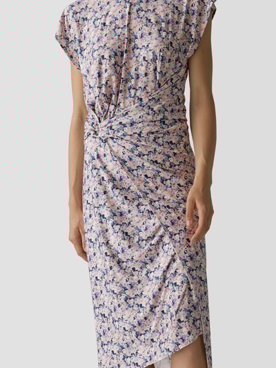 Paco Rabanne Maxikleid mit Wickel-Optik Hellrosa 6