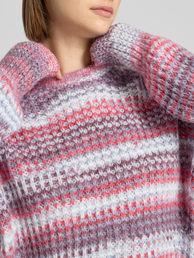 JJXX Strickpullover mit Rundhalsausschnitt Modell 'SIMONE' Hellblau 3