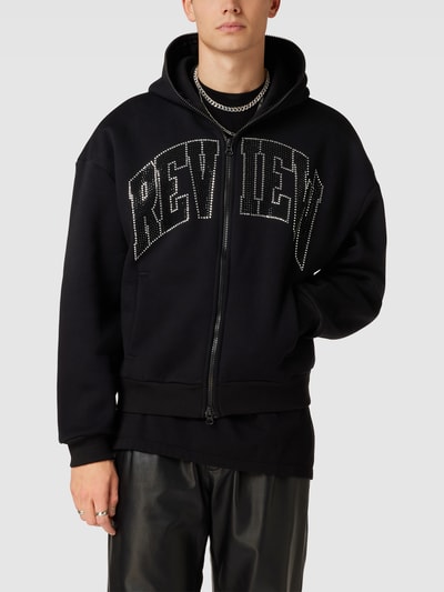 REVIEW Sweatjacke mit Kapuze Schwarz 4