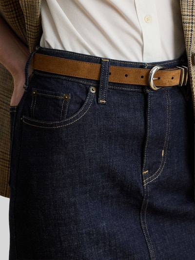 Lauren Ralph Lauren Tapered Fit Jeansrock aus Baumwoll-Mix Jeansblau 3