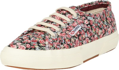 Superga Sneakers mit Blumenmuster Rot 5