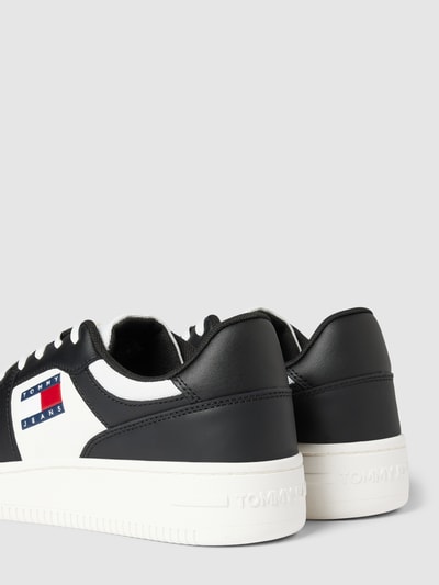 Tommy Jeans Sneakers met labeldetail, model 'RETRO BASKET' Zwart - 2