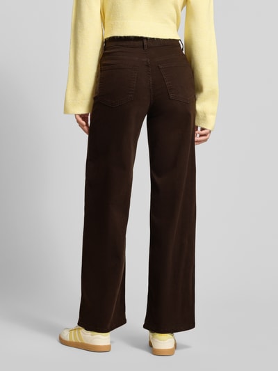ONLY Wide Leg Jeans aus Baumwoll-Mix Modell 'MADISON BLUSH' Dunkelbraun 5