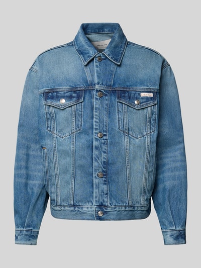 Calvin Klein Jeans Jeansjacke mit Brusttaschen und Label-Detail Jeansblau 2