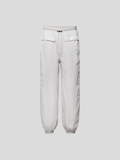 Puma Sweatpants mit Label-Print Hellgrau 2