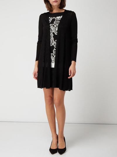 s.Oliver BLACK LABEL MIT PLISSEEFALTEN - Jurk - schwarz/zwart