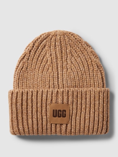 UGG Beanie mit Label-Patch Camel 1