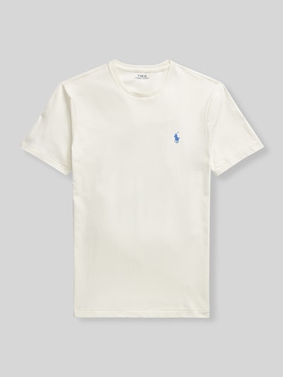 Polo Ralph Lauren Regular Fit T-Shirt aus reiner Baumwolle Offwhite 2