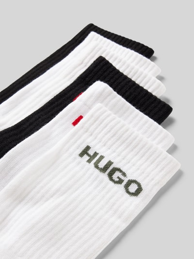 HUGO Socken mit Label-Print im 6er-Pack Weiss 2