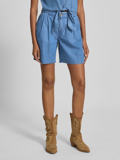 Only Relaxed fit korte jeans van een mix van katoen en lyocell, model 'BEA' Jeansblauw - 4