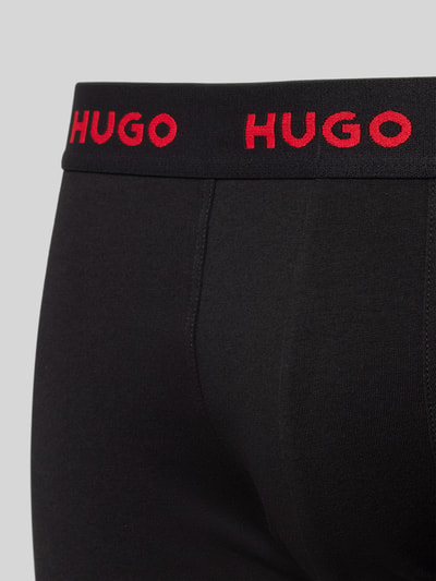 HUGO Trunks mit elastischem Label-Bund im 3er-Pack Black 2