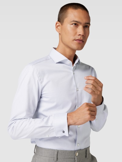 BOSS Slim Fit Koszula biznesowa z wykładanym kołnierzem model ‘Hank’ Jasnoszary 3
