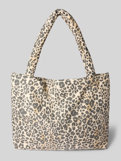 STUDIO NOOS Handtasche mit Label-Stitching Sand 4