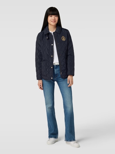 Lauren Ralph Lauren Kurtka pikowana z wykładanym kołnierzem Granatowy 1