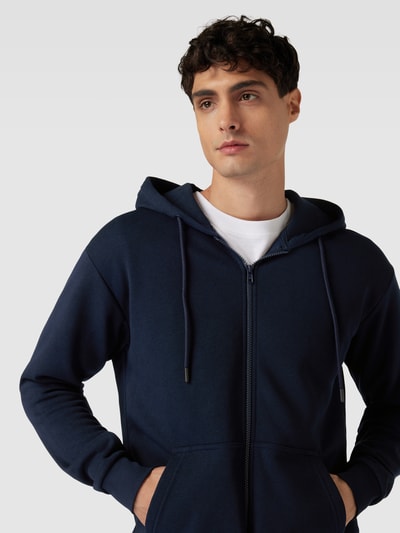 Jack & Jones Sweatjack met capuchon, model 'BRADLEY' Donkerblauw - 3