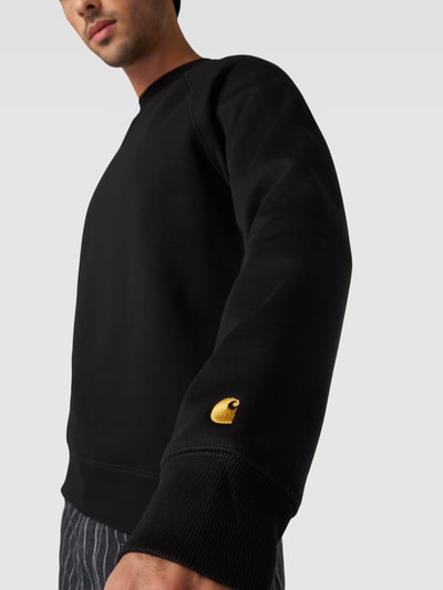 Carhartt Work In Progress Sweatshirt mit gerippten Abschlüssen Black 3