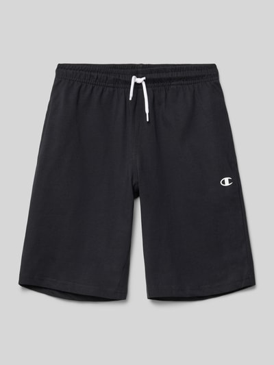 CHAMPION Sweatshorts mit Logo-Print Black 1