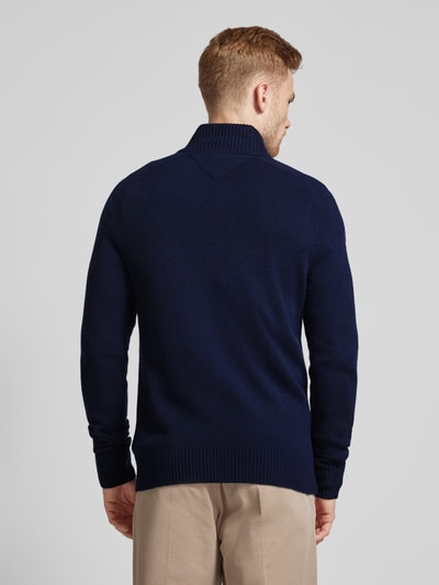 Tommy Hilfiger Wollpullover mit Stehkragen Modell 'LAMBSWOOL' Marine 5