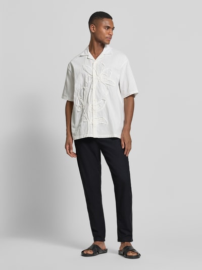 Scotch & Soda Jogpants aus Baumwoll-Leinen-Mix mit elastischem Bund Black 1
