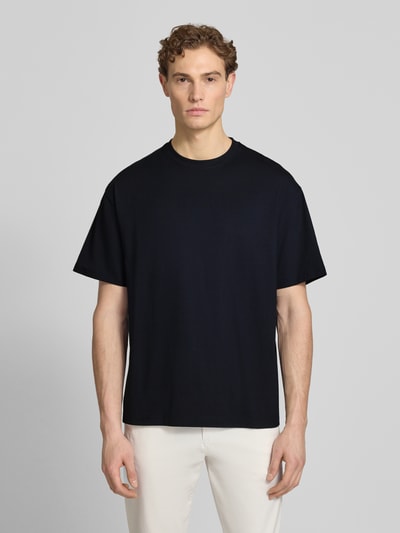 Strellson T-shirt z mieszanki bawełny w kroju regular fit model 'GEZA-R' Ciemnoniebieski 4